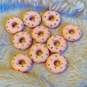 🍩New🍩 Qty: 50 Pink miniature donut decoden!